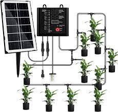 Kit de Riego Solar Automático con Temporizador y Manguera de 15m