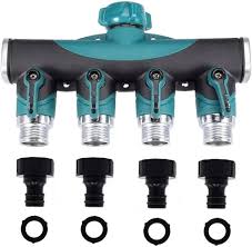 Distribuidor de 4 Vías con Válvula de Cierre 3/4'' - BOZONLI