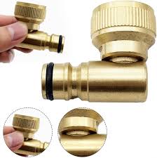 Adaptador de Grifo de Ángulo 90 para Manguera de Jardín