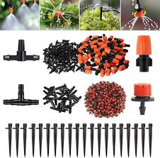 Kit de Riego por Goteo - 100 Piezas con Aspersores Ajustables