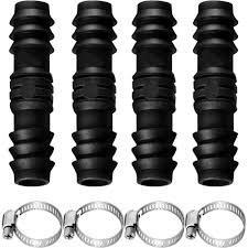Conectores de Riego Goteo 16mm - 4 Pcs con Clips