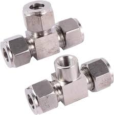 Adaptador T de Acero Inoxidable para Manguera 3/8
