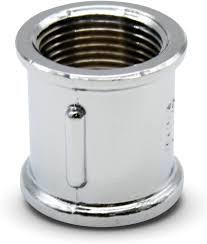 Pack de 4 Manguitos de Latón Cromado 1'' Hembra - DOJA Barcelona
