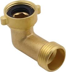 Conector de Codo de Latón para Manguera de Jardín - 90 Grados