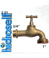 Grifo de Jardín de Latón Oro Antiguo 1''M x 3/4''M